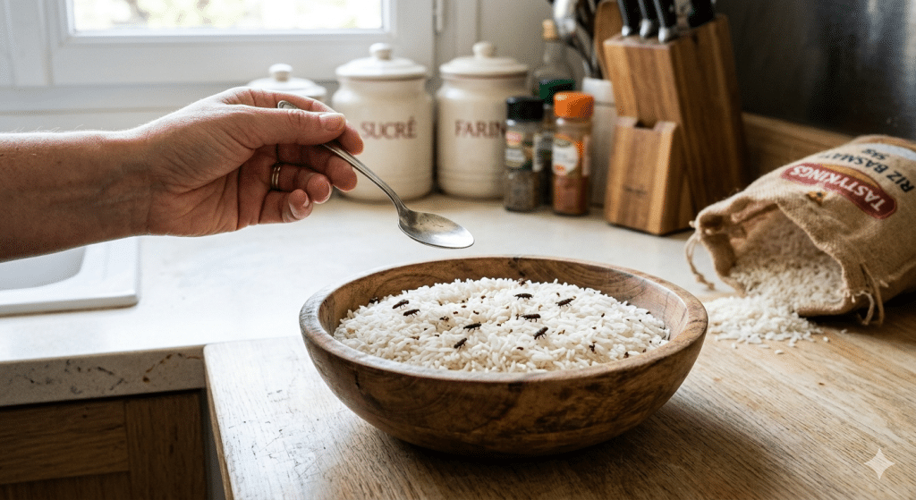 peut-on manger du riz avec des charançons