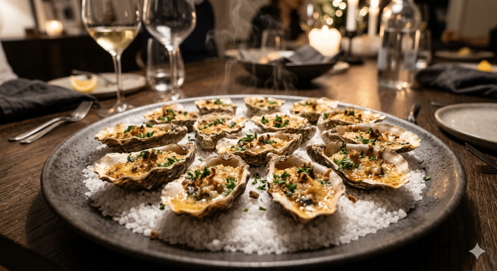huitres au four