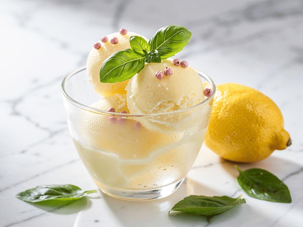 Sorbet citron basilic Novascope