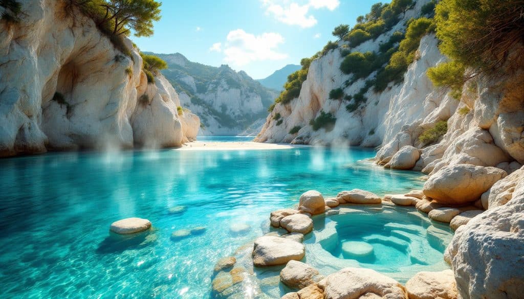 découvrez la plage naturelle de xigia sulfur à zakynthos, célèbre pour ses eaux aux sources sulfureuses aux bienfaits relaxants et thérapeutiques.
