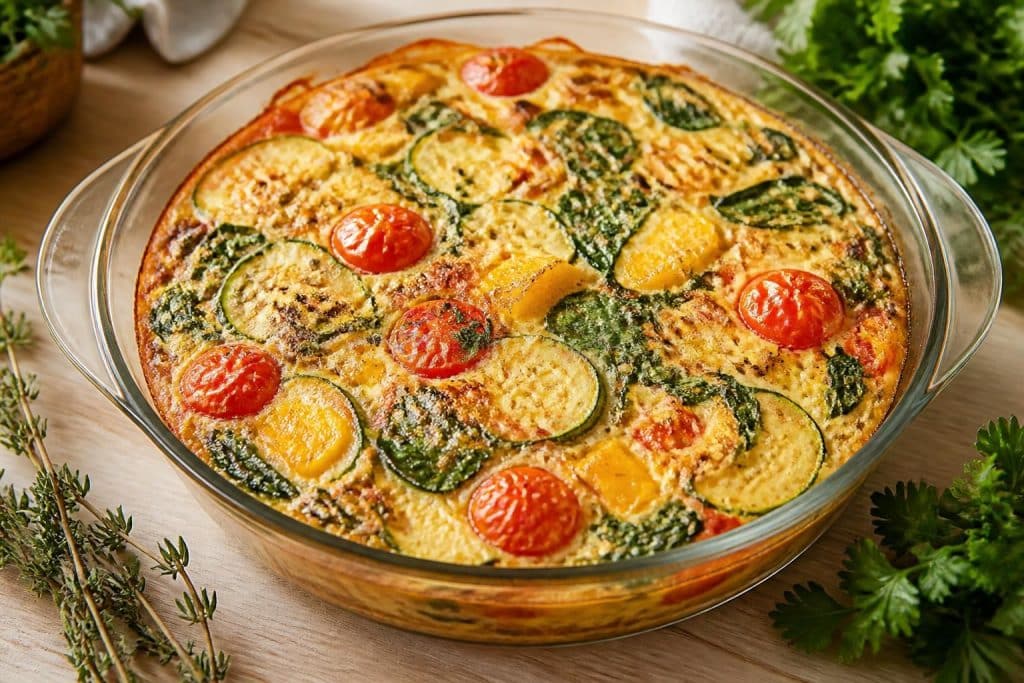 découvrez une recette facile et légère de quiche aux légumes sans pâte, parfaite pour un repas sain et savoureux en toute simplicité.