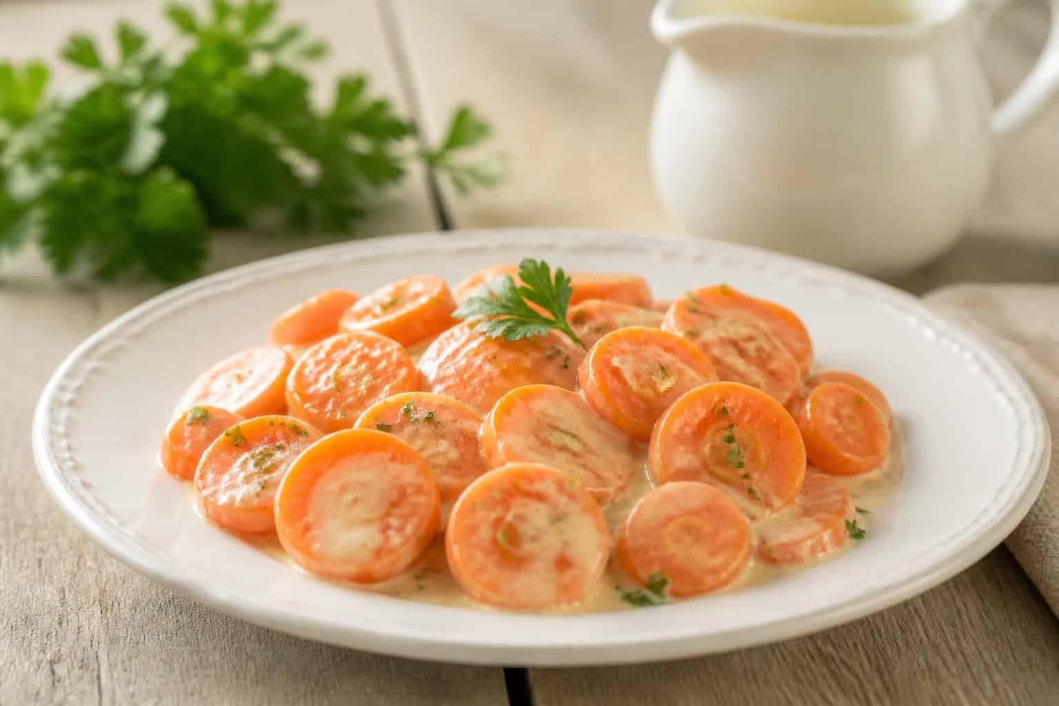 découvrez une recette simple et rapide de carottes vichy à la crème, fondantes et savoureuses, parfaite pour accompagner vos plats avec douceur et gourmandise.