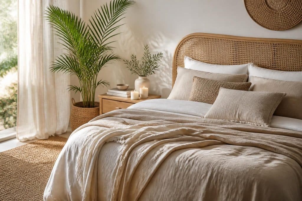 Déco chambre rotin : idées naturelles et tendances pour un intérieur chaleureux