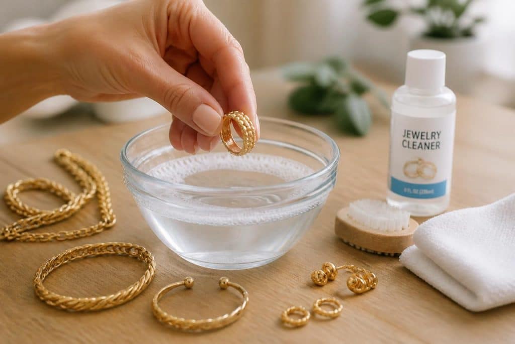 Nettoyer des bijoux en or : méthodes efficaces et précautions à prendre