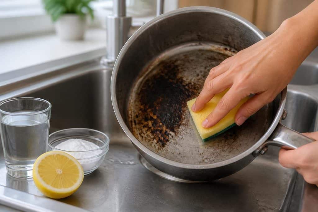 Nettoyer une casserole brûlée : astuces efficaces et naturelles